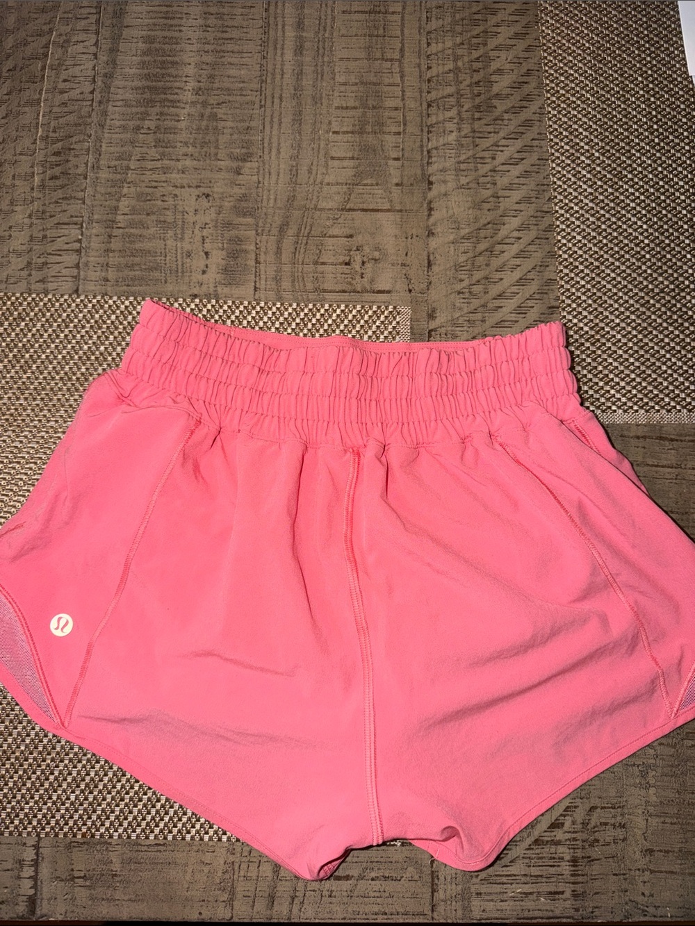lululemon athletica  Pink Athletic hottie, hot Shorts
